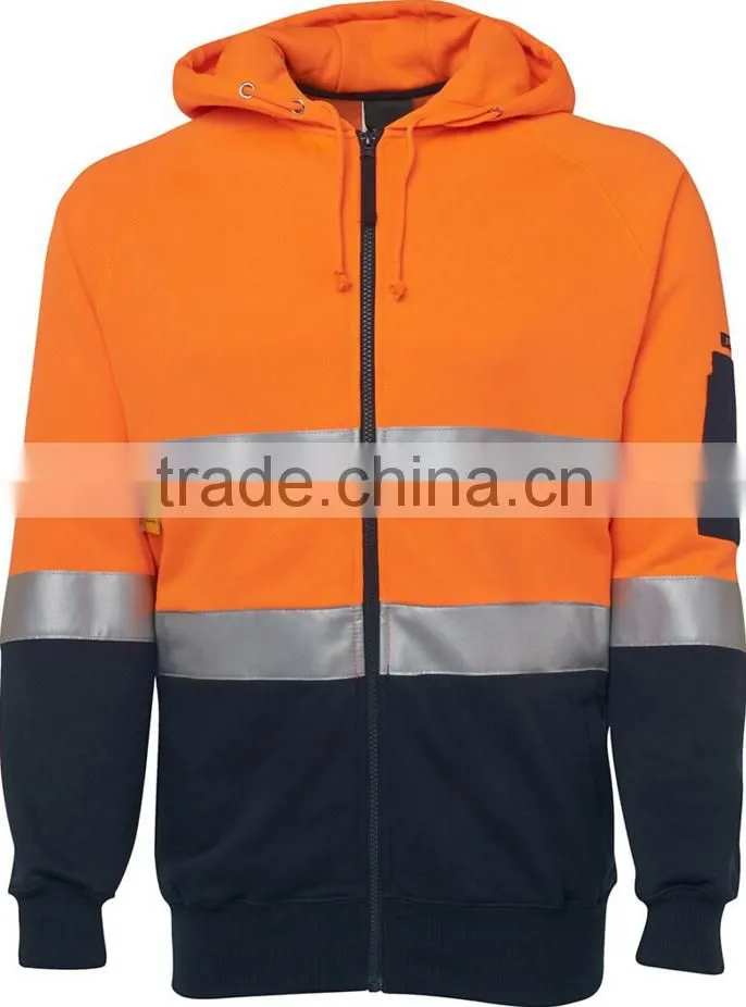 Long Sleeves Polo With high visibility Reflective tapes Contrast Color