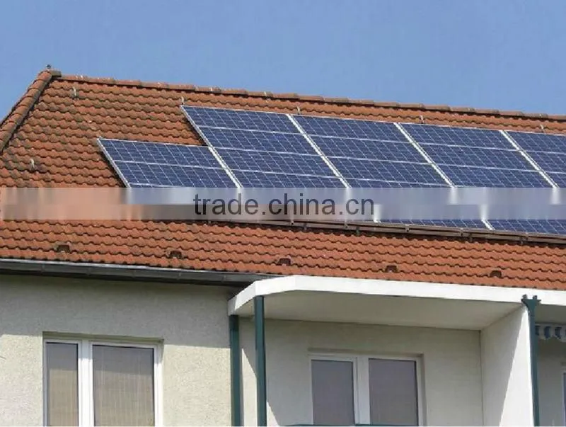 high quality tile roof solar panel mount solar power system