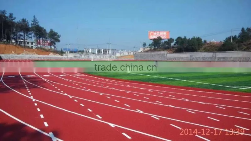 High Quality low price IAAF Certification compound running track, sandwich system sports running track