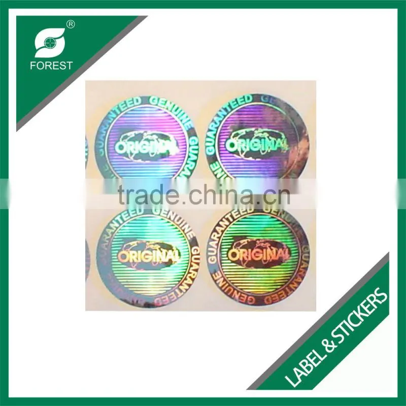 WHOLESALE FANCY COLORS PRINTED CUSTOMIZED ROUND PVC HOLOGRAM STICKERS MADE IN CHINA