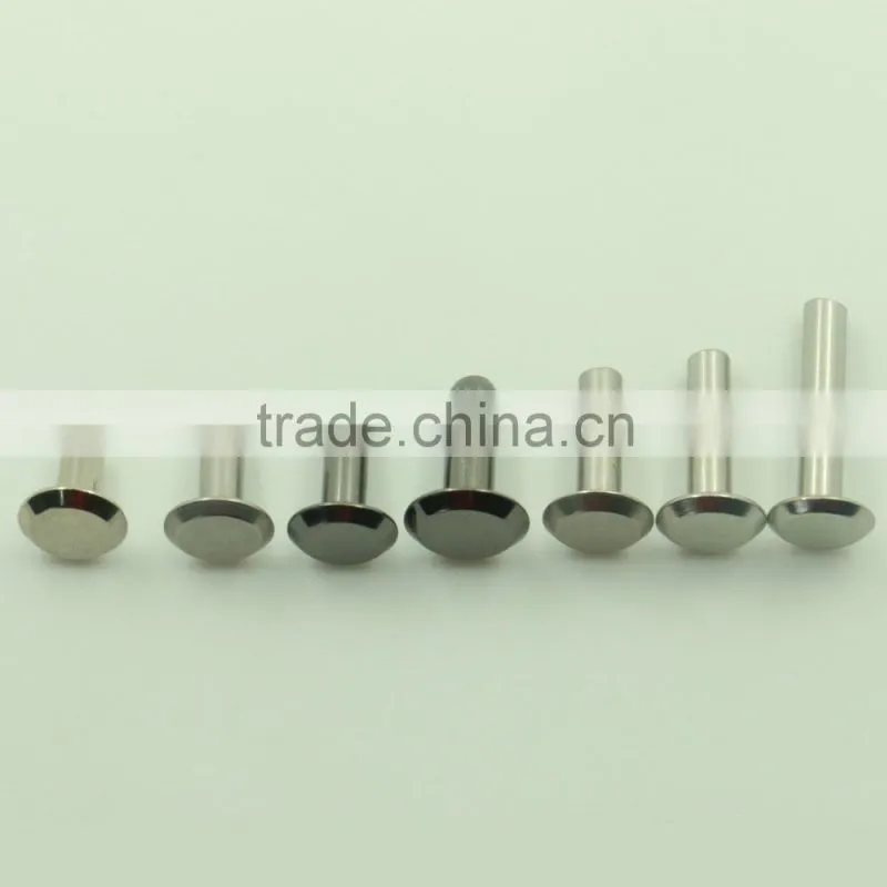 Wholesale nickel free different size flat head metal compression rivet for bags