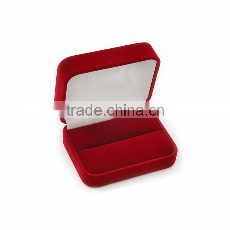 Best selling high quality engagement custom velvet style ring box