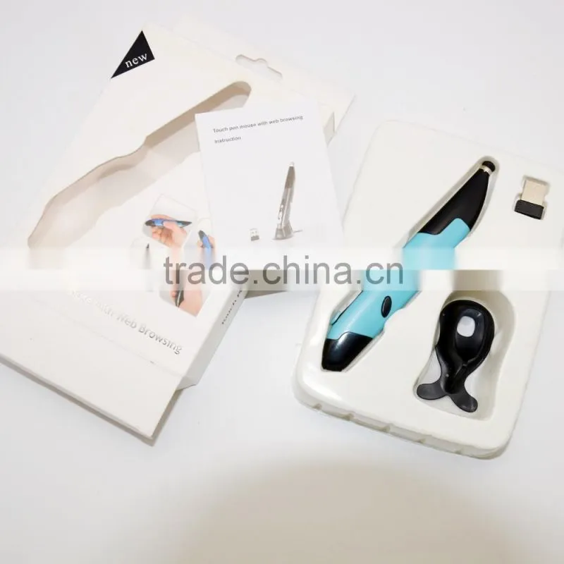 2016 fancy business gift item oem optical pen mouse wireless with laser pointer rf 2.4g