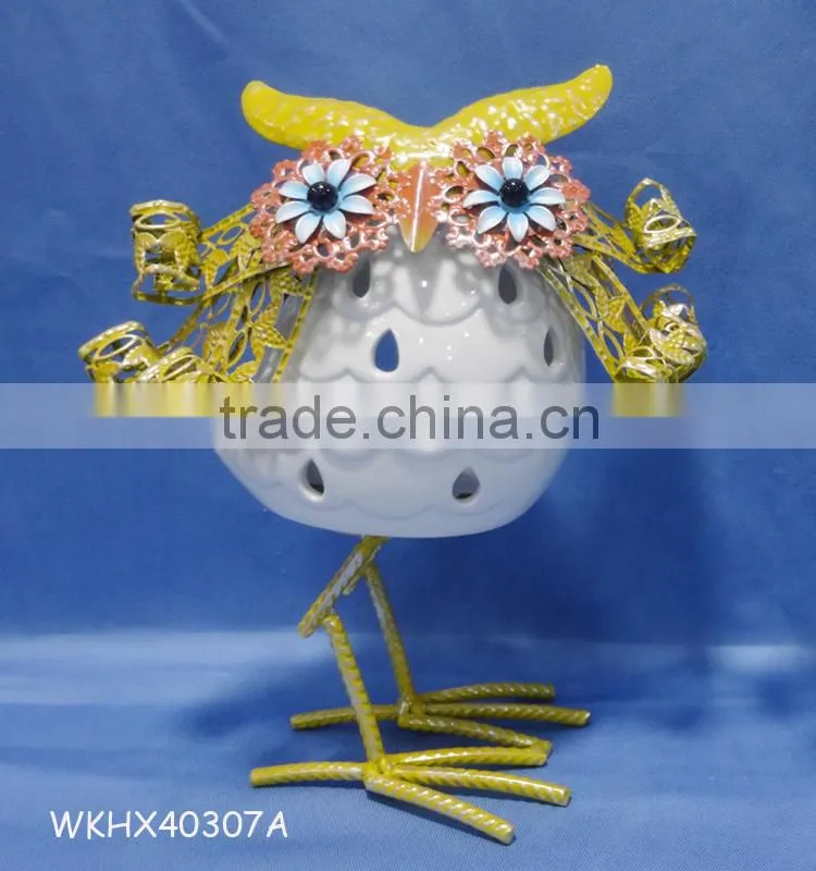 Candy holder for kids decoration white owl for sale