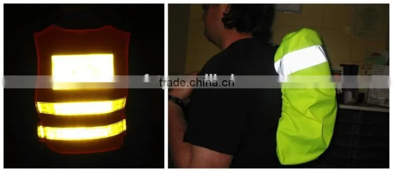 EN471 PVC high visibility fluorecent reflective tape for sew on safety clothing