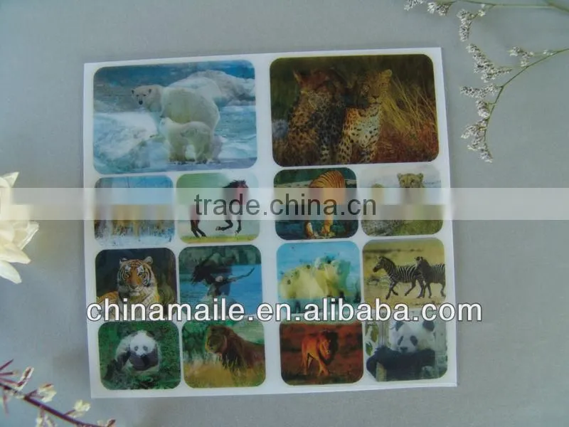 popular kid's lenticular stickers