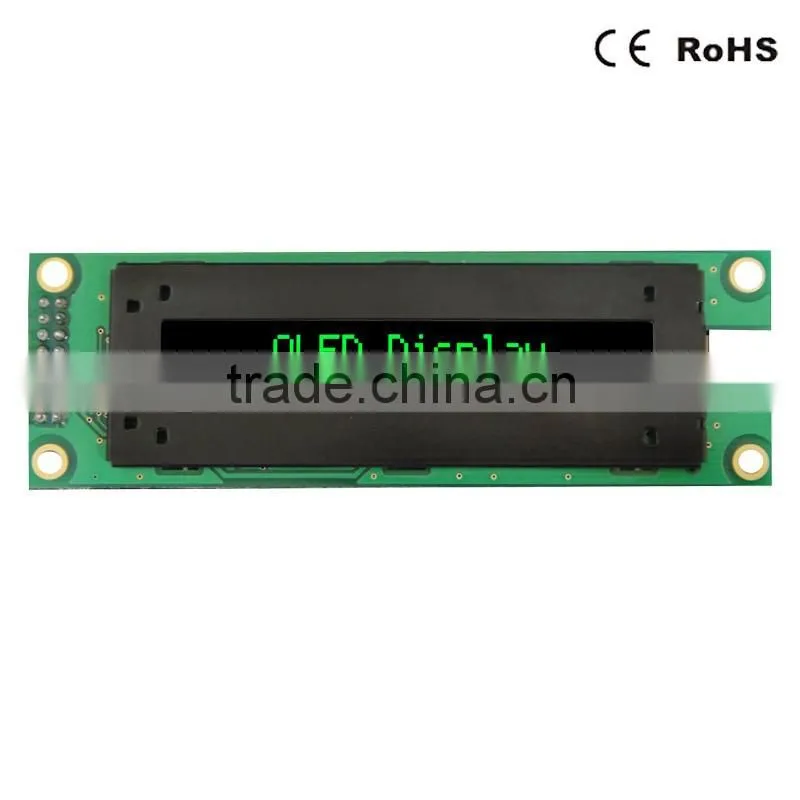 Green character 20x2 oled display module with 6800/8080/SPI/I2C interface