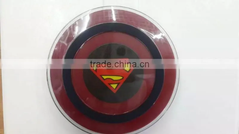 2015 new products hot selling Avengers edition Universal wireless charging pad for Samsung galaxy S6 S6 edge iphone 6 6+
