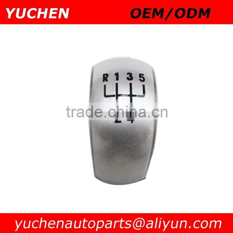 YUCHEN Car Shift Gear Knob Black/ Silver Cover Caps For Skoda Octavia II A5 MK2 2004-2010 Car Spare Parts