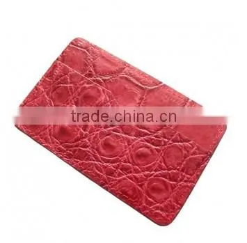 Crocodile leather card clip wallet SCRCW-007