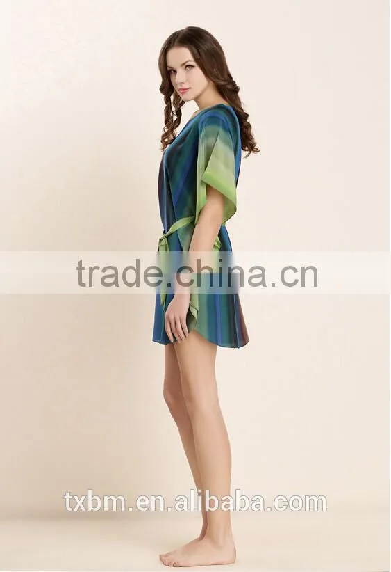 loose comfortable short sleeve silk pajama