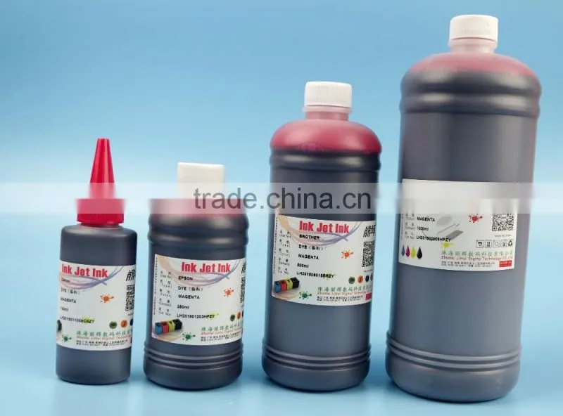 250ml 500ml 1000ml dye ink for canon PGI-125 CLI-126 for canon IP4810/IP4910/IX6510/MG5210/MG5220/MG5310