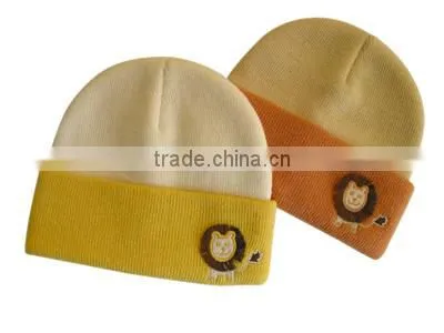 Fashion Winter promotional customized girl's jacquard acrylic knitted headband collection with faux fur lining