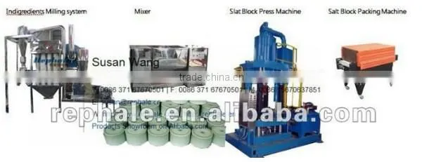hot sell REPHALE BRAND salt licking block making machine