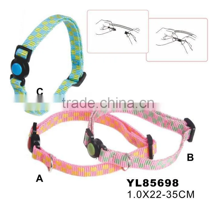 Auto Broken Safety Cat Collar Bling Beaded Dog Collar
