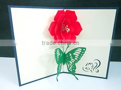 Viet Nam Girl and pedicab greeting pop up card