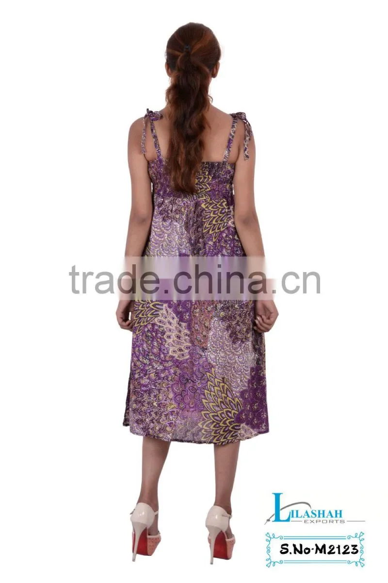 Rayon Tube Dress rayon Smoke sun summer dress