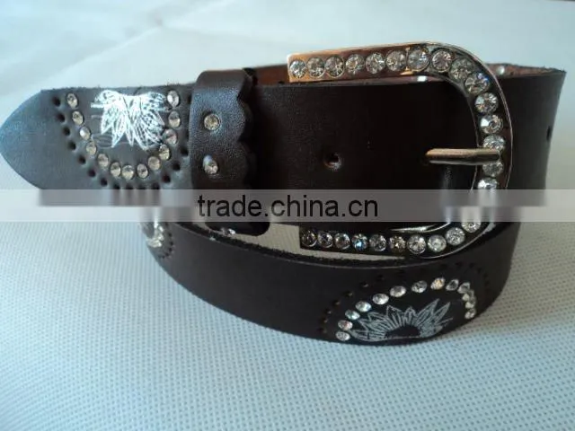 Genuine leather belt women