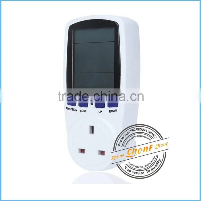 2014 Newest UK 230V 13A Watt Power Energy Voltage Meter Analyzer with High Quality