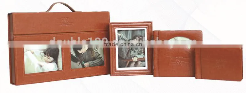 Double100 hot photo leather wedding photo album