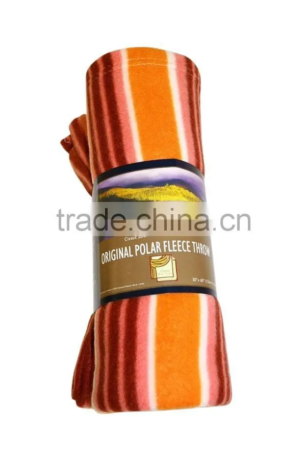 colorful cheap promotional printed polar fleece gifts blanket
