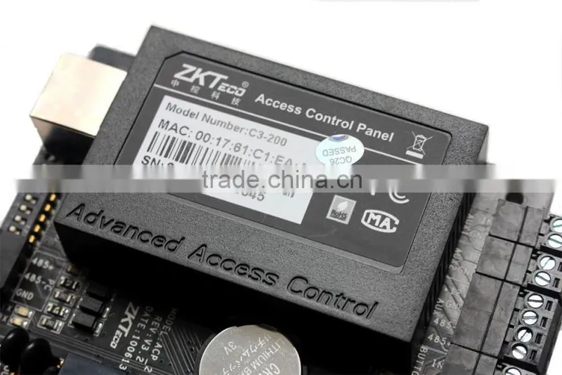 ZK Card Control panel communicate Ethernet TCP/IP network SDK available door access panel