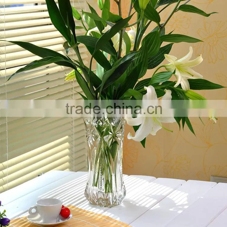 Decoration crystal tall flower vase