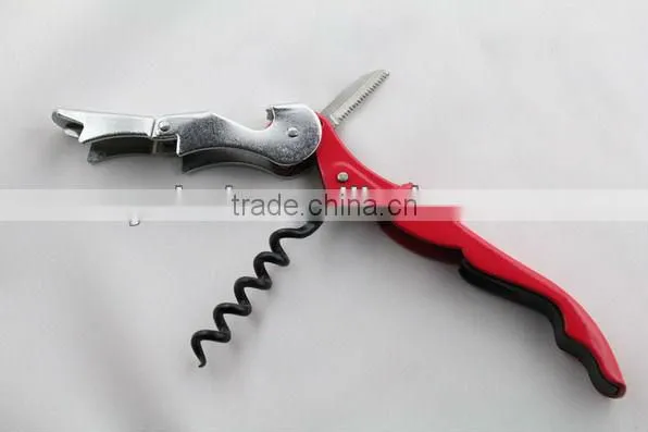corkscrew wine opener with knife