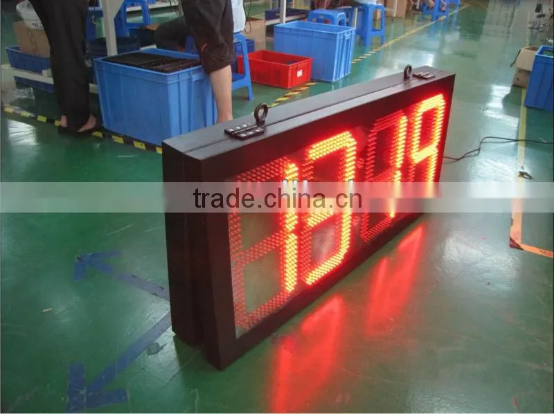led temperature/humidity/time/date display/led temperature sign 25"