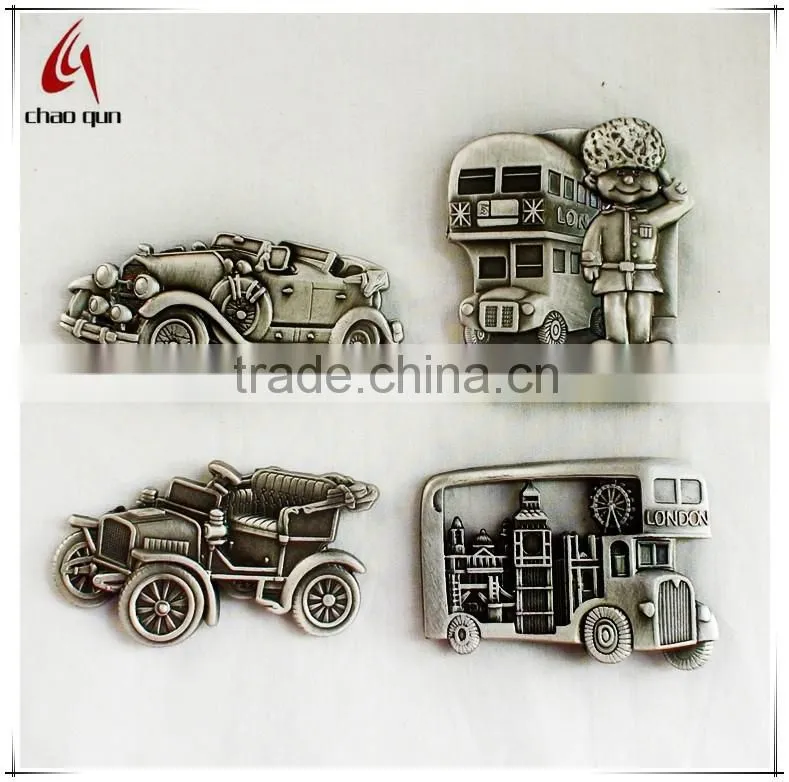 fashionable ship shape metal fridge magnet