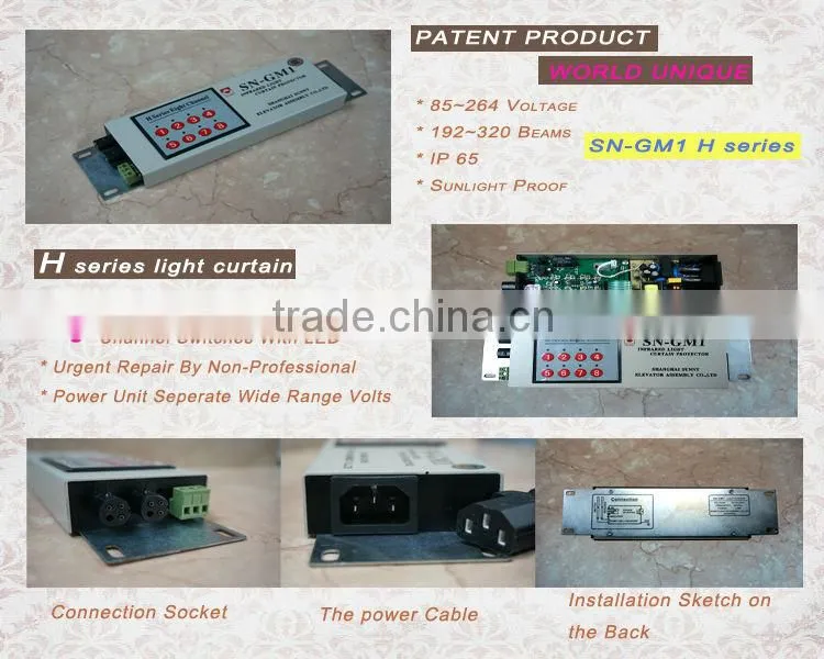 2014 Latest product Aluminium alloy shell excellent material photoelectric sensors for outdoor/lift light curtain