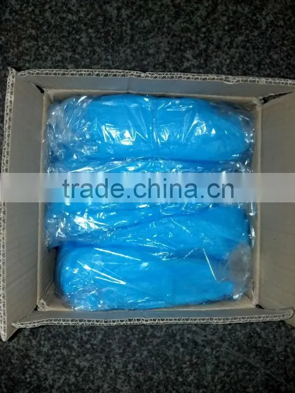 21" disposable non-woven blue bouffant cap