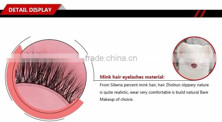 3D Faux Mink Silk False Eyelash for party cosplay women