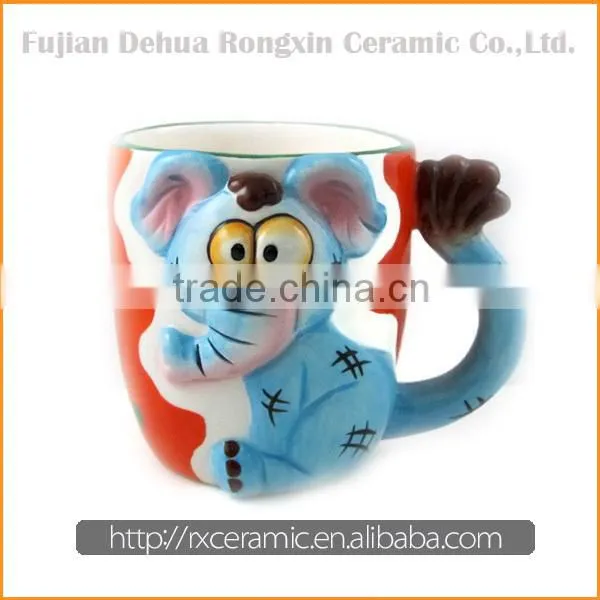 Favorable price hand-painted cartoon high quality ceramic mugs