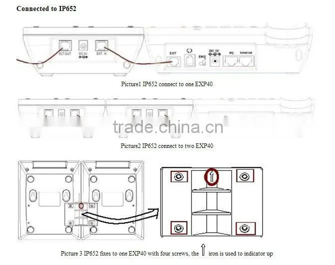 40 Keys Extension Module for VoIP phone IP652