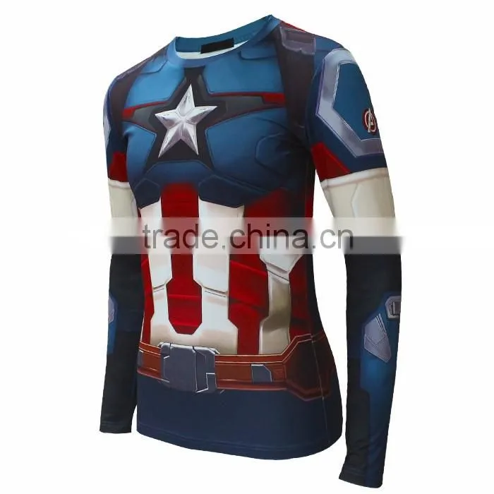 2016 new latest shirt designs for men's t shirt compression sports printing t-shirt custom t shirt print