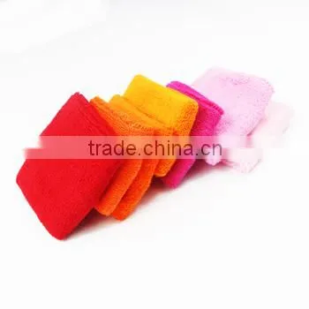 Multi Color Zipper Cotton Sweatband Wristband