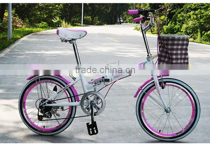 Folding Bicycles 20-Inch Variable Speed Cycling Students Mini Ultra-Portable Ladies Cars Sell Like Hot Cakes!