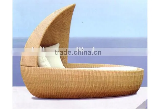 Best sale Garden PE poly rattan lounge