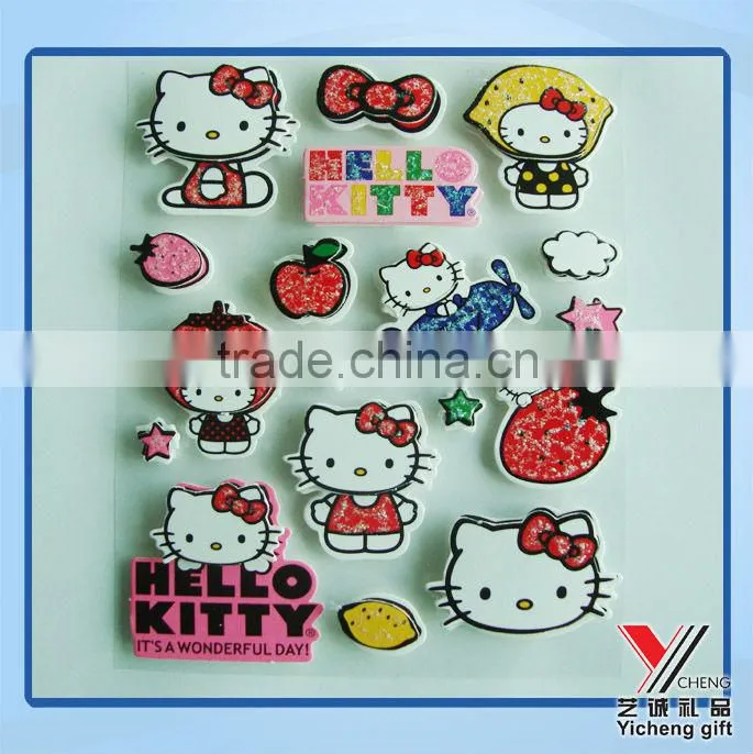 handmade 3D sticker, handmade stiker, paper sticker