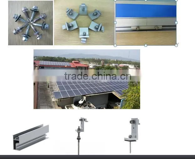 tin roof solar energy system panel mounting frames