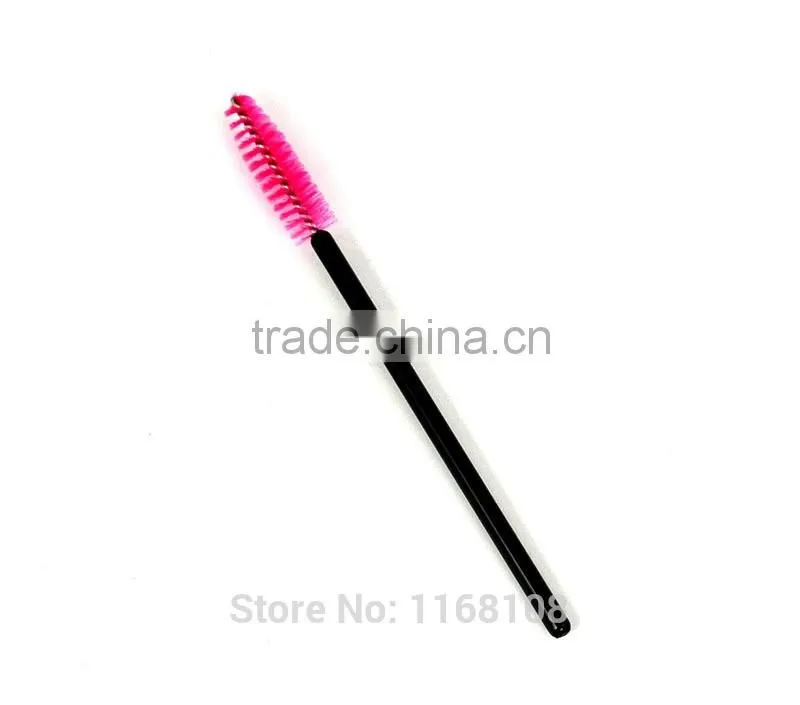 10pcs/lot New make up Pink Disposable Eyelash Brush Mascara Applicator Wand Brush