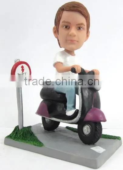 custom polyresin decorative motorcycle figurine
