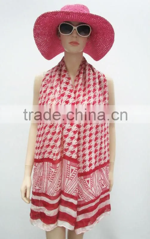 2014 hot beach scarf,Polyester long scarf,Fashion ladies pareo