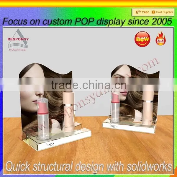 promotion retail PMMA display stand for make up
