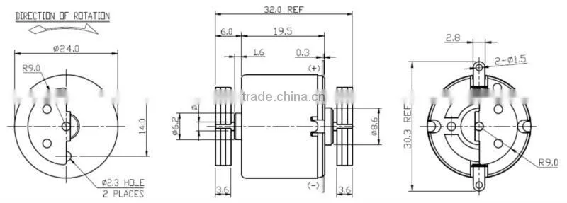 New customized high precision micro dc motor gear set