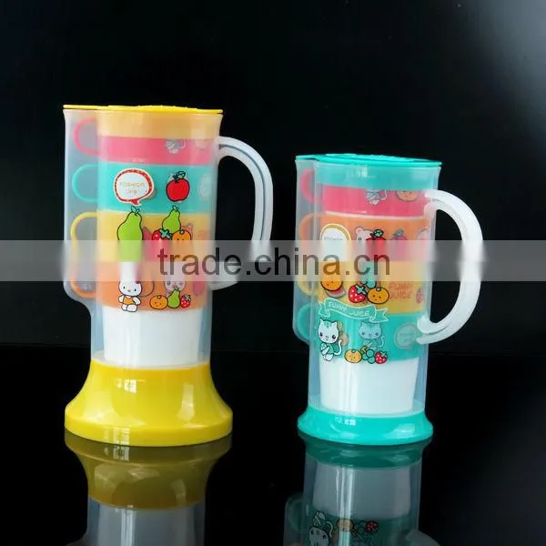 2.2L plastic water jug with jug spout