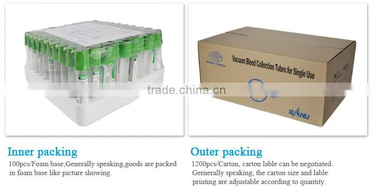 Design custom heparin plasma tube