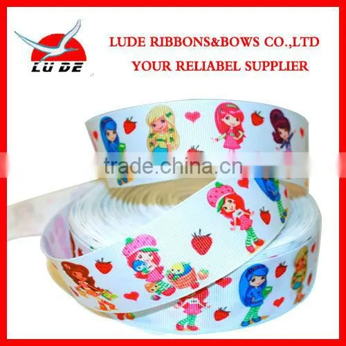 2013 wholesale printed satin ribbon work