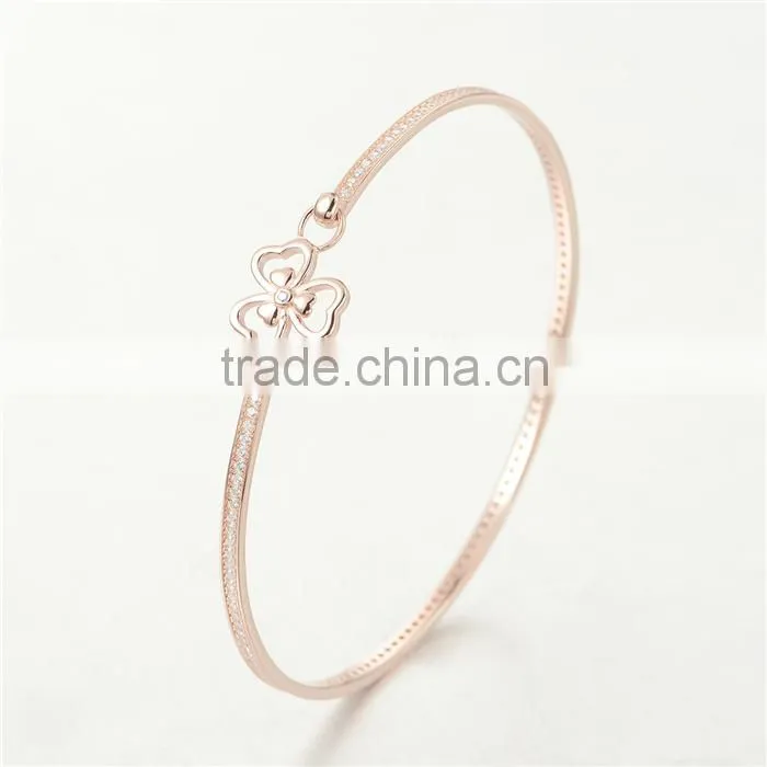 18k Gold Bangle Saudi Arabia Jewelry PB001A